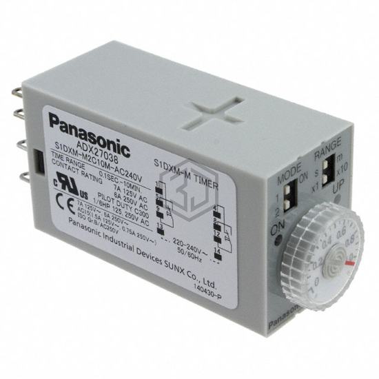 S1DXMM2C10MAC240V - Panasonic Industrial Automation Sales - Time Delay Relays