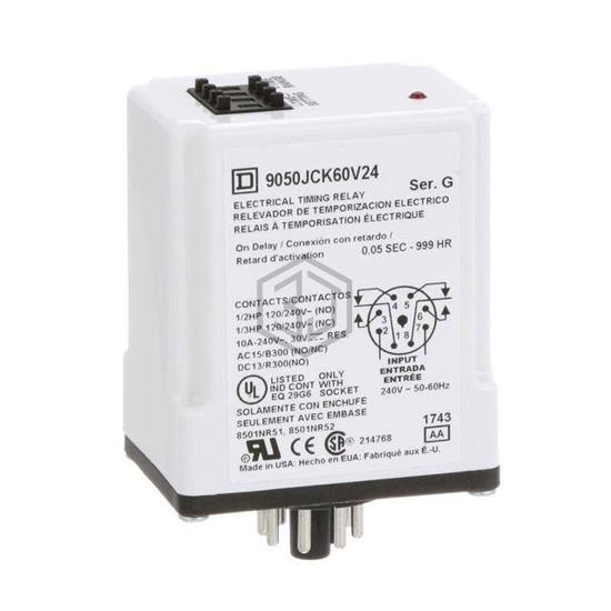 9050JCK60V24 - Schneider Electric - Time Delay Relays