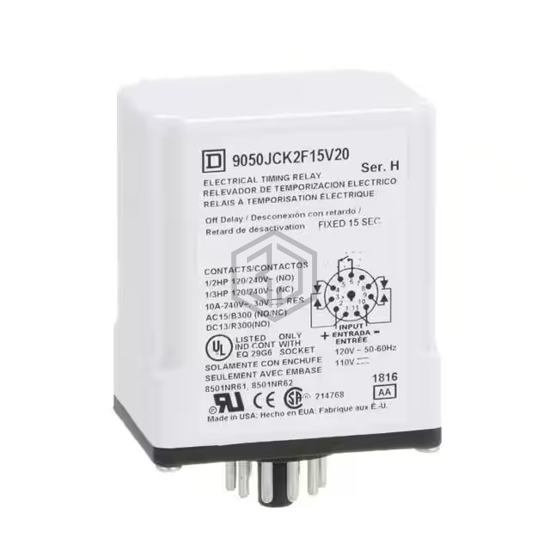 9050JCK2F15V20 - Schneider Electric - Time Delay Relays
