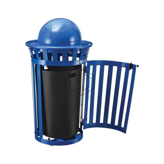 261947BL - Global Industrial - Outdoor Products - Cans, Trash Cans and Covers