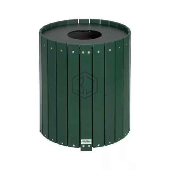 641323GN - Global Industrial - Outdoor Products - Cans, Trash Cans and Covers