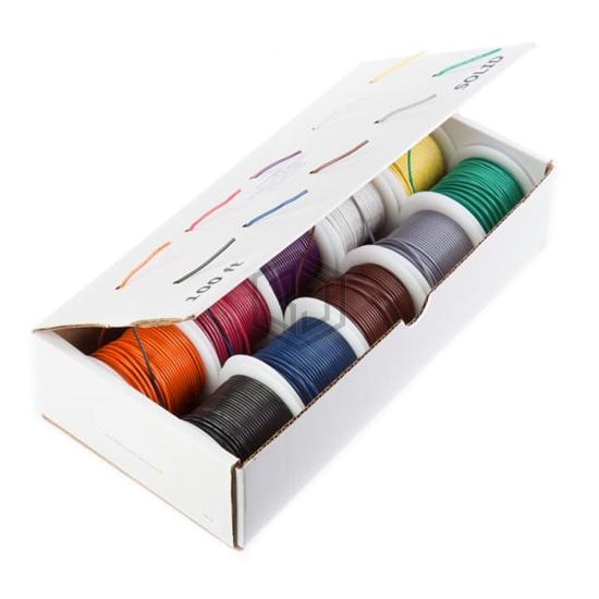20STRPTFEKIT10COLOR100 - Remington Industries - Cables, Wires - Single Conductors