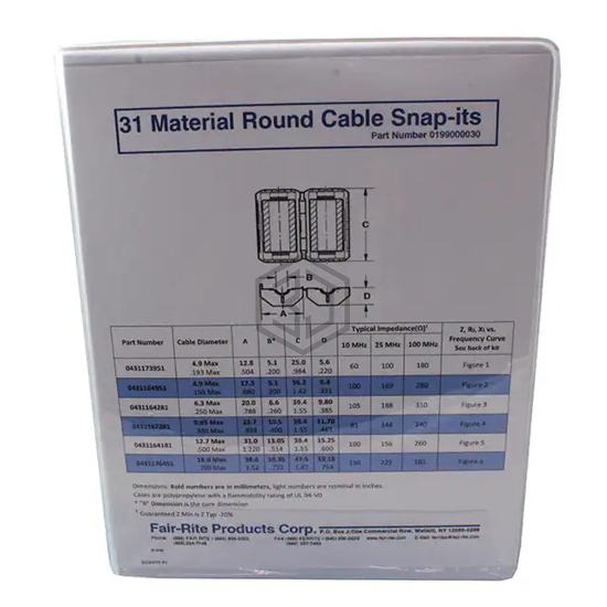 0199000030 - Fair-Rite Products Corp. - EMI, Filter Kits
