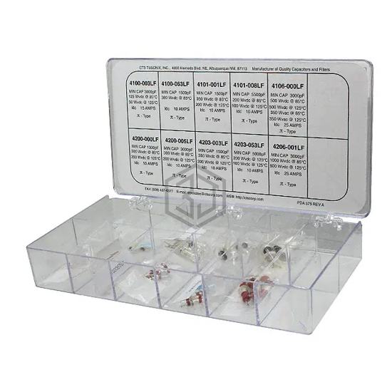 4100-901 - Tusonix a Subsidiary of CTS Electronic Components - EMI, Filter Kits