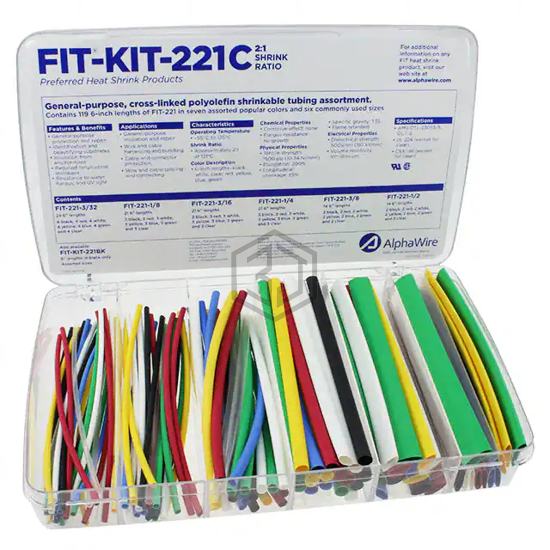 FKIT221C MC032 - Alpha Wire - Heat Shrink Tubing Kits