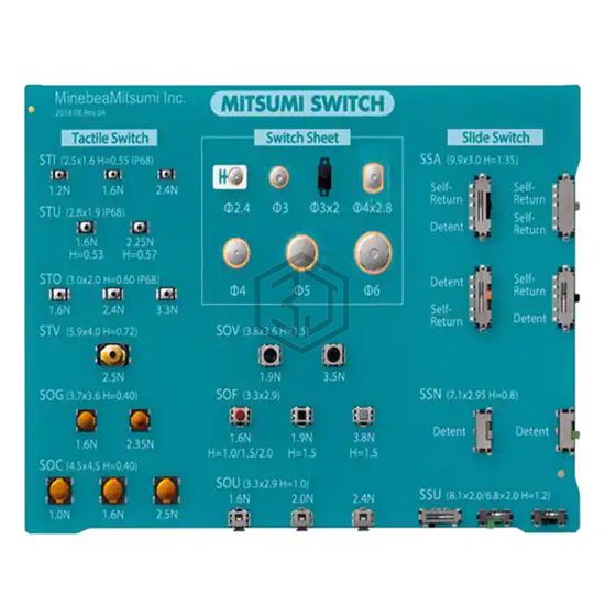 SAMPLE BOARD - Mitsumi Electric Company Ltd - Switch Kits