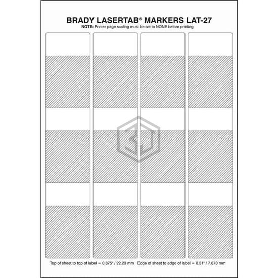 LAT-27-361-1 - Brady Corporation - Labels, Stickers, Decals - Blank