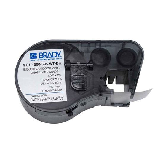 MC1-1000-595-WT-BK - Brady Corporation - Labels, Stickers, Decals - Blank