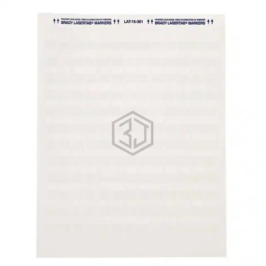 LAT-18-361-1 - Brady Corporation - Labels, Stickers, Decals - Blank