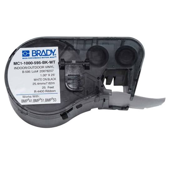 MC1-1000-595-BK-WT - Brady Corporation - Labels, Stickers, Decals - Blank