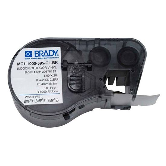 MC1-1000-595-CL-BK - Brady Corporation - Labels, Stickers, Decals - Blank
