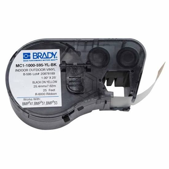 MC1-1000-595-YL-BK - Brady Corporation - Labels, Stickers, Decals - Blank