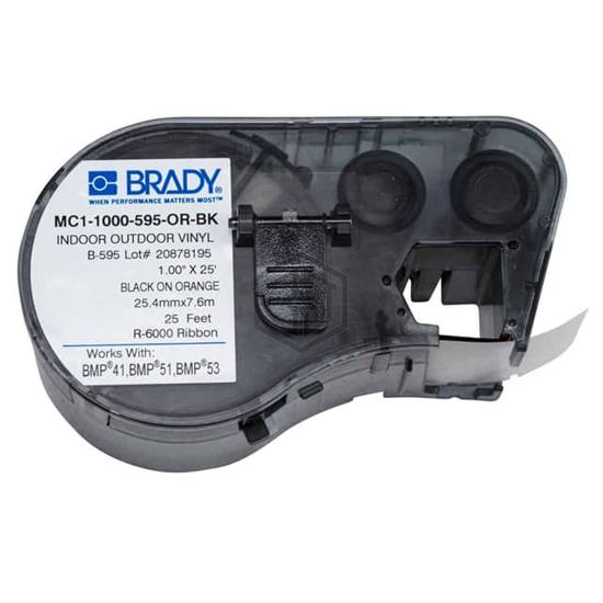 MC1-1000-595-OR-BK - Brady Corporation - Labels, Stickers, Decals - Blank