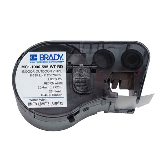 MC1-1000-595-WT-RD - Brady Corporation - Labels, Stickers, Decals - Blank