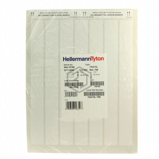 TAG15L-789 - HellermannTyton - Labels, Stickers, Decals - Blank