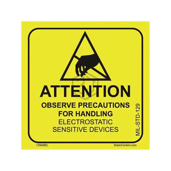 129LABEL - SCS - Labels, Stickers, Decals - Preprinted
