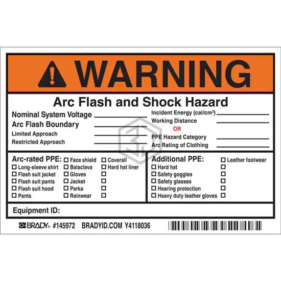 145972 - Brady Corporation - Labels, Stickers, Decals - Preprinted