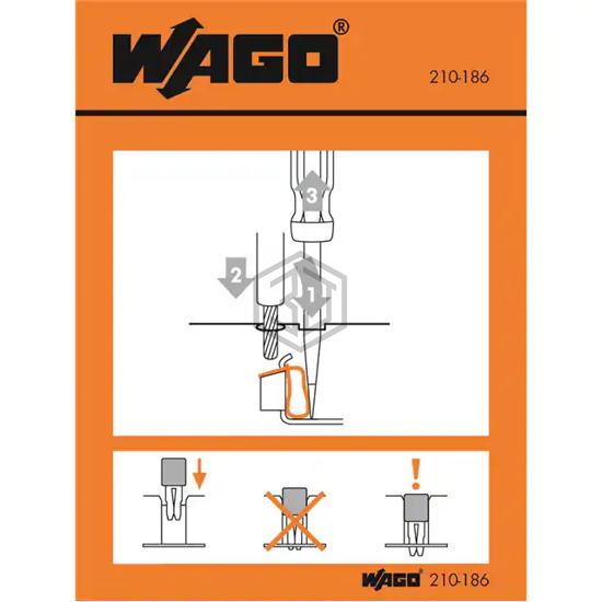 210-186 - WAGO Corporation - Labels, Stickers, Decals - Preprinted