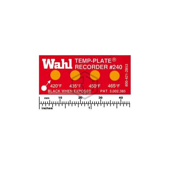240-420F - Wahl Temp-Plate® - Labels, Stickers, Decals - Preprinted