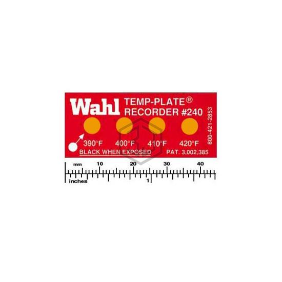 240-390F - Wahl Temp-Plate® - Labels, Stickers, Decals - Preprinted
