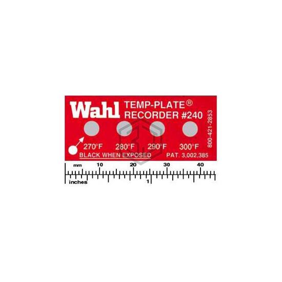 240-270F - Wahl Temp-Plate® - Labels, Stickers, Decals - Preprinted