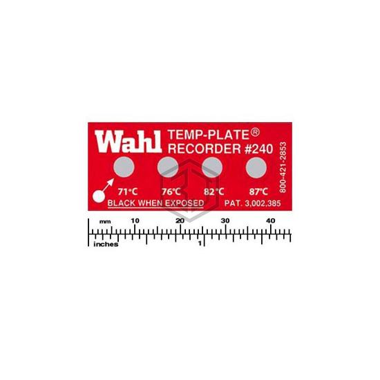 240-072C - Wahl Temp-Plate® - Labels, Stickers, Decals - Preprinted