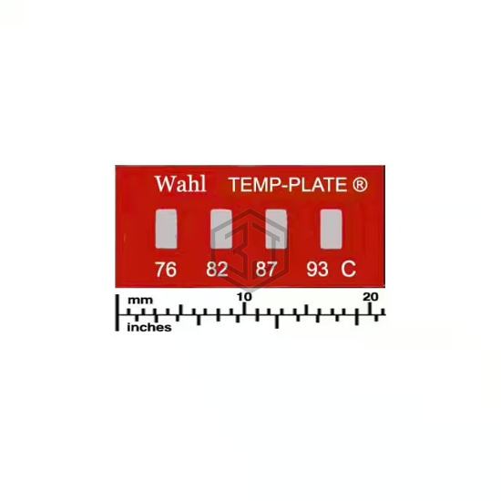 101-4-076C - Wahl Temp-Plate® - Labels, Stickers, Decals - Preprinted