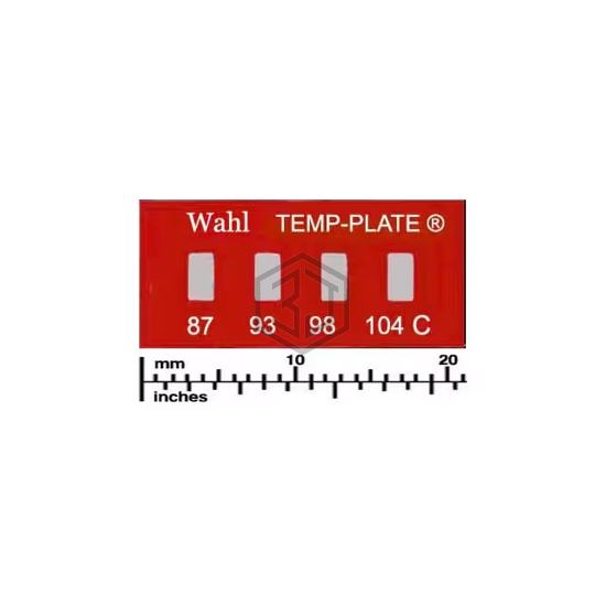 101-4-087C - Wahl Temp-Plate® - Labels, Stickers, Decals - Preprinted
