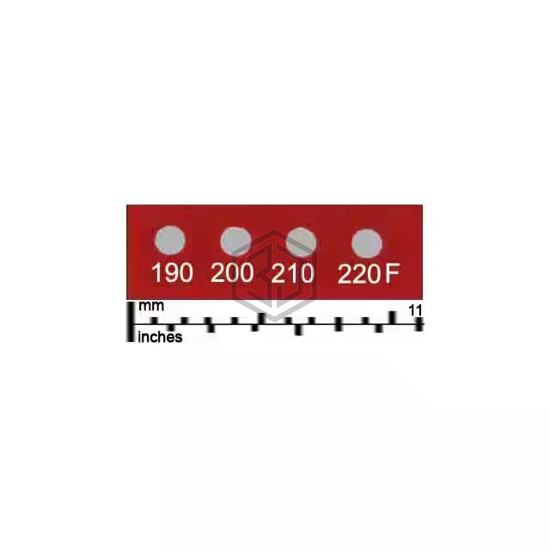 441-190F - Wahl Temp-Plate® - Labels, Stickers, Decals - Preprinted