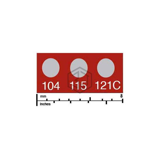 430-104C - Wahl Temp-Plate® - Labels, Stickers, Decals - Preprinted