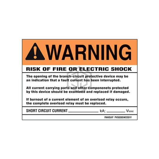 PVS0507W2201Y - Panduit Corp - Labels, Stickers, Decals - Preprinted