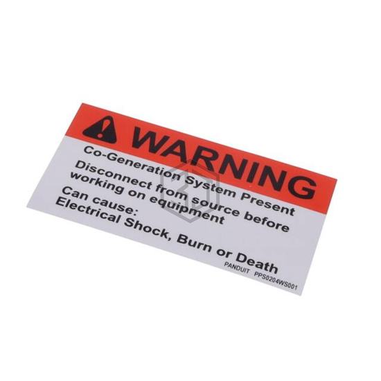 PPS0204WS001 - Panduit Corp - Labels, Stickers, Decals - Preprinted