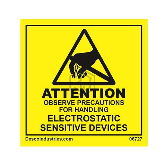 06727 - Desco - Labels, Stickers, Decals - Preprinted