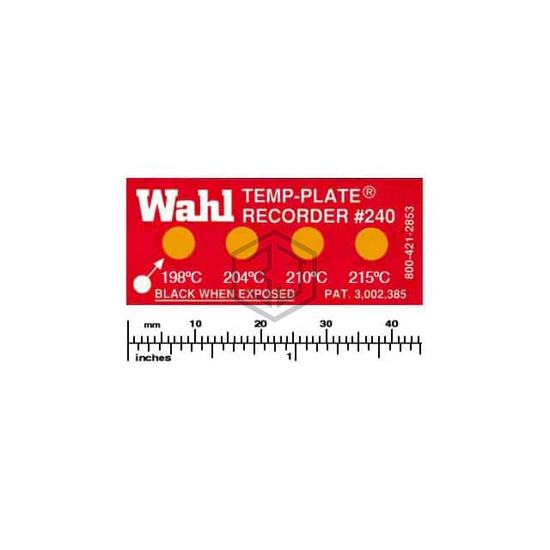 240-198C - Wahl Temp-Plate® - Labels, Stickers, Decals - Preprinted