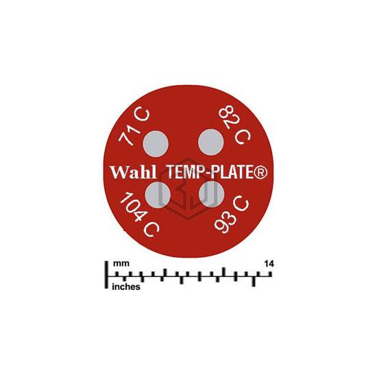 444-071C - Wahl Temp-Plate® - Labels, Stickers, Decals - Preprinted