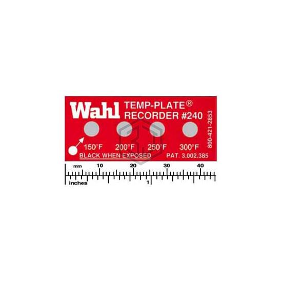 240-150F - Wahl Temp-Plate® - Labels, Stickers, Decals - Preprinted