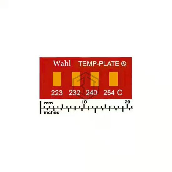 101-4-223C - Wahl Temp-Plate® - Labels, Stickers, Decals - Preprinted
