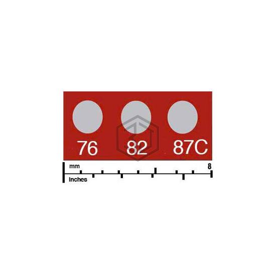 430-076C - Wahl Temp-Plate® - Labels, Stickers, Decals - Preprinted