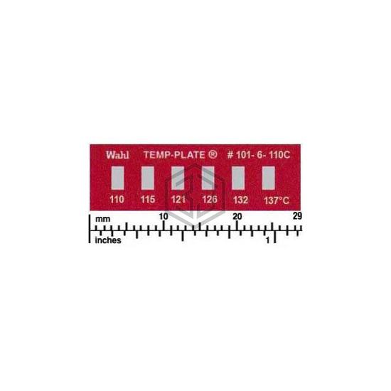 101-6-110C - Wahl Temp-Plate® - Labels, Stickers, Decals - Preprinted