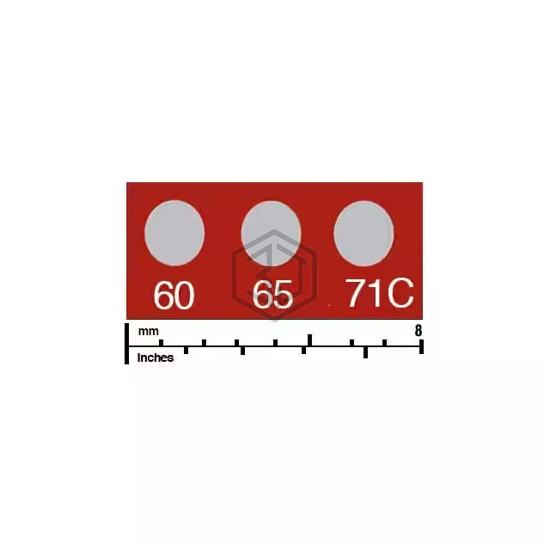 430-060C - Wahl Temp-Plate® - Labels, Stickers, Decals - Preprinted