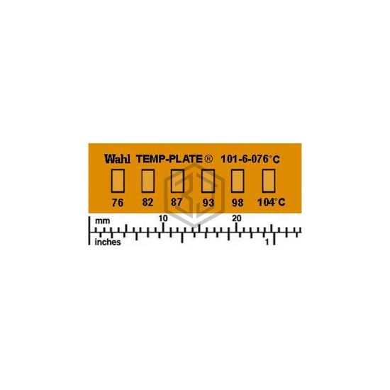 101-6-076VC - Wahl Temp-Plate® - Labels, Stickers, Decals - Preprinted