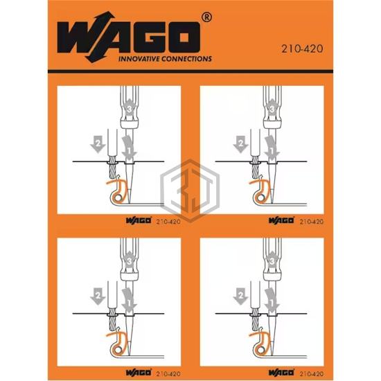210-420 - WAGO Corporation - Labels, Stickers, Decals - Preprinted