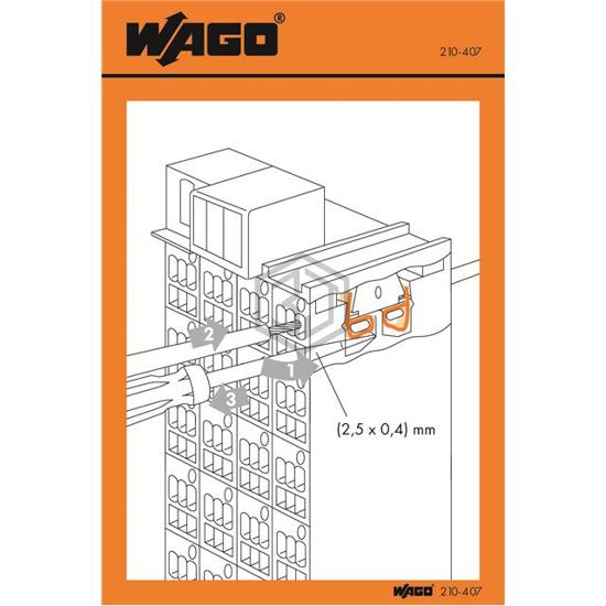 210-407 - WAGO Corporation - Labels, Stickers, Decals - Preprinted