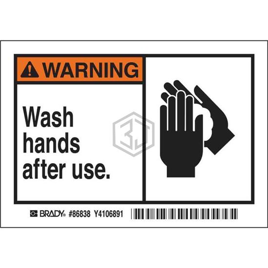 86838 - Brady Corporation - Labels, Stickers, Decals - Preprinted