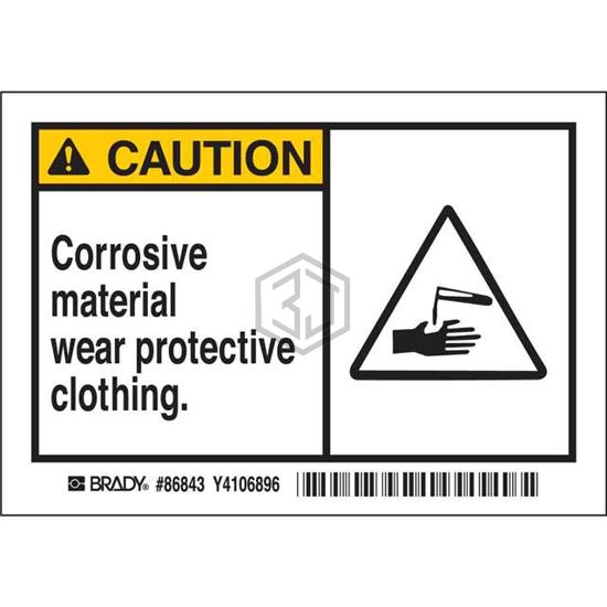 86843 - Brady Corporation - Labels, Stickers, Decals - Preprinted