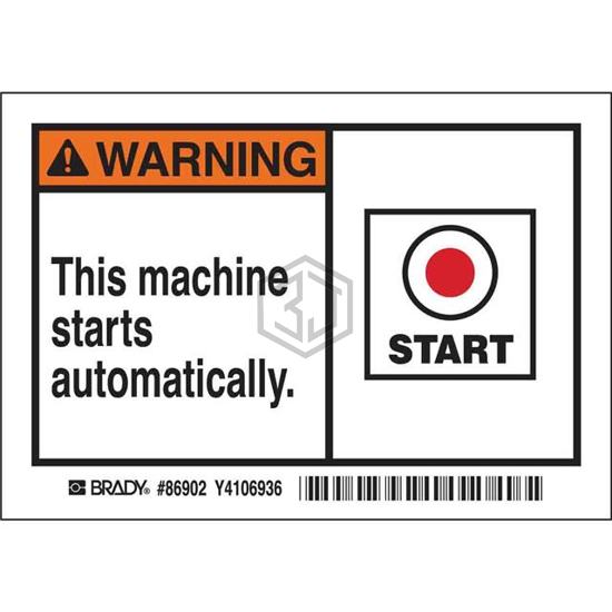 86902 - Brady Corporation - Labels, Stickers, Decals - Preprinted