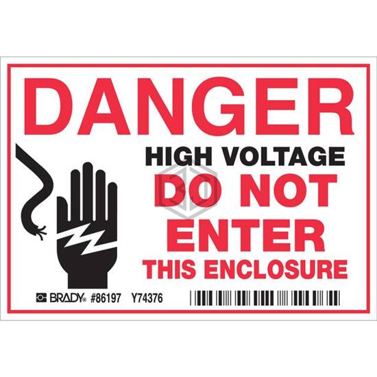 86197 - Brady Corporation - Labels, Stickers, Decals - Preprinted