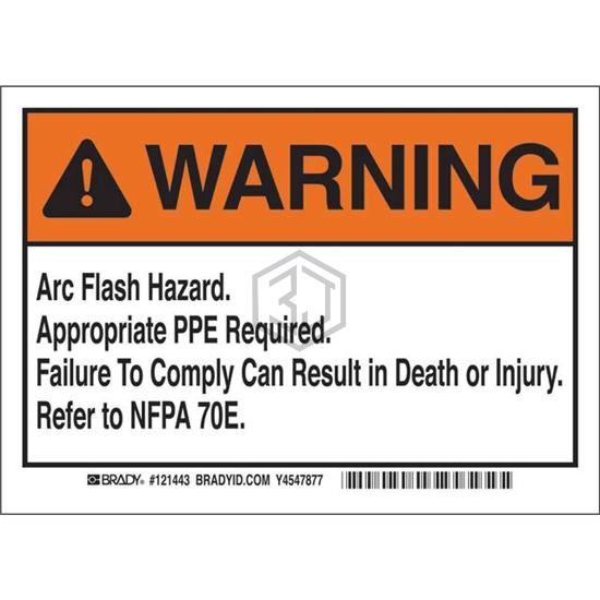 121443 - Brady Corporation - Labels, Stickers, Decals - Preprinted