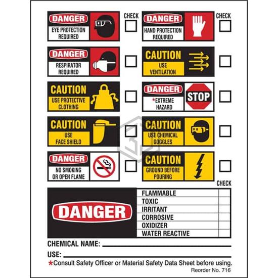 716LS - Brady Corporation - Labels, Stickers, Decals - Preprinted