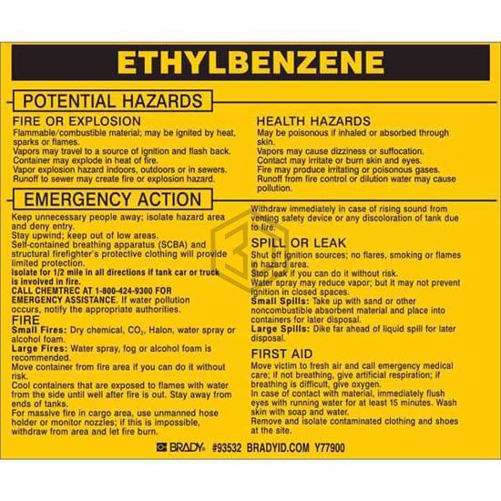 93532 - Brady Corporation - Labels, Stickers, Decals - Preprinted